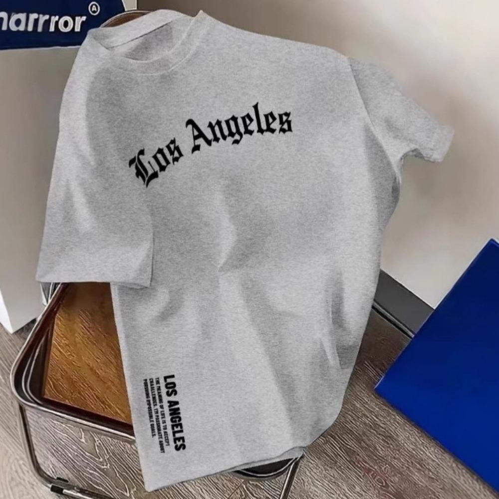 

100% хлопок Мужские повседневные футболки с коротким рукавом 4XL серый