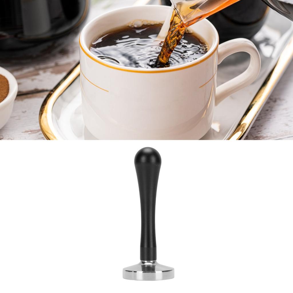Stainless Steel Coffee Tamper Flat Bottom Coffee Grounds Press Tamping Tool for Home and Office