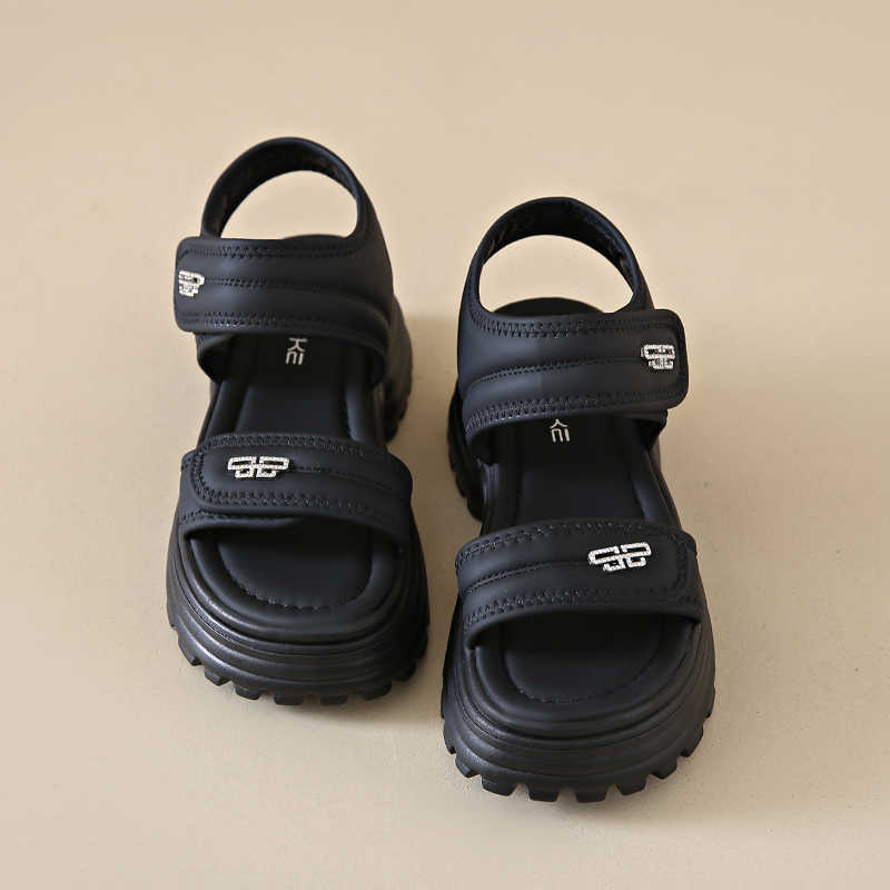 Fashion T Strap Strappy Black Sandals Women Genuine Women Shoes Slippers Sneakers Sport Snaeaker Krasofka Kit Runners Offers