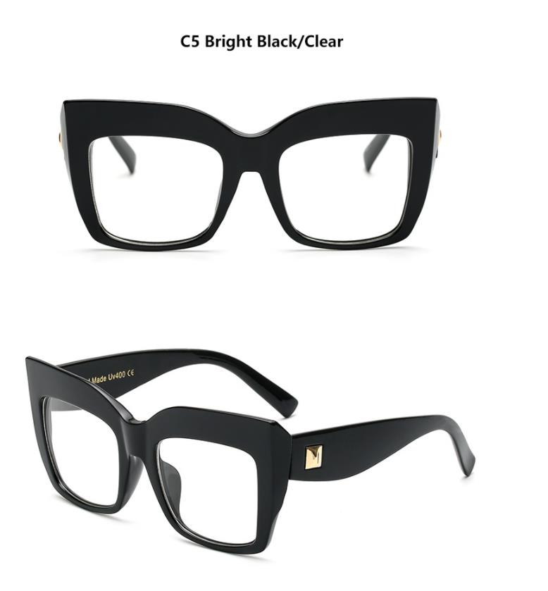 Large Anti Blue Ray Reading Glasses for Women Men Thick Oversized Square Presbyopic Eyeglasses Diopters 0 to +6 0