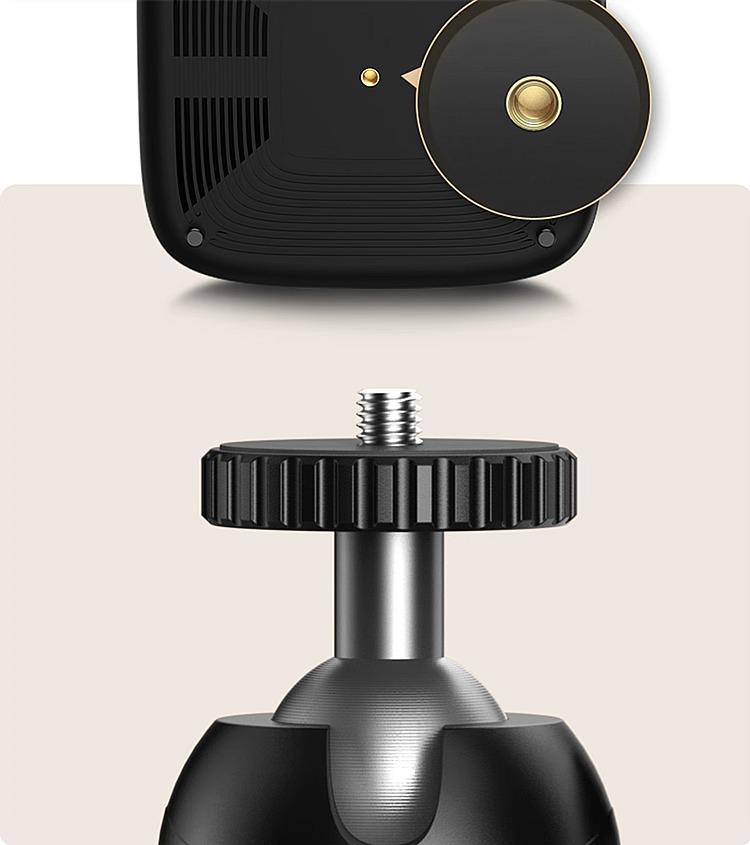 Dual-Use Projector and Phone Stand with Telescopic Adjustment, Punch-Free Tray for Home or Office.