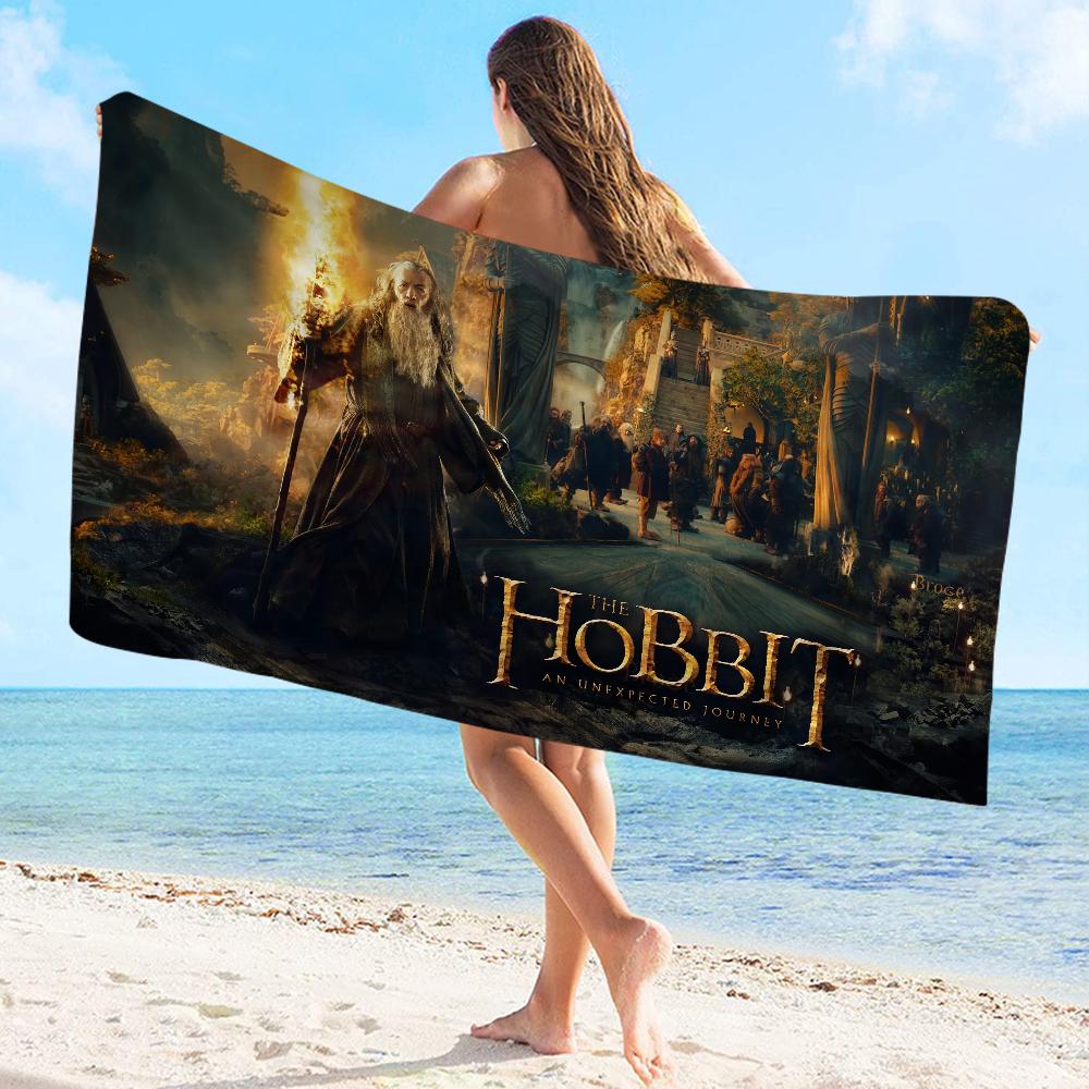 L-Lord of the Rings H-Hobbit Towel Microfiber Beach Towel Absorbent Quick dry Soft Yoga Swimming Resort Mountain Climbing Towel