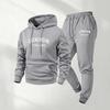 European and American New Men's Sports Sweatshirt Set, Autumn/winter Print, Fashionable Casual High-quality Hoodie Set
