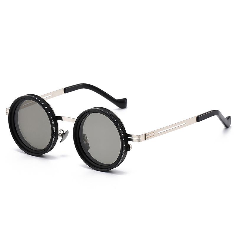 Brand Punk Polarized ND9 Adjustable Dimming Sun Glasses Men Women Round Sunglasses Men's Fishing Eyeglasses Outdoor Shades UV400