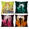 Anime S-Saint S-Seiya Pillow Case Anti-dustmite Pillowcase Invisible zipper silky short plush Sofa cushion cover