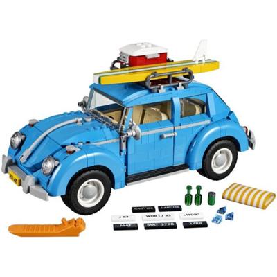 Blue Beetle Classic Car High Difficulty Assembly Interwoven Building Blocks Model Car Boy Toy Christmas Birthday Gift