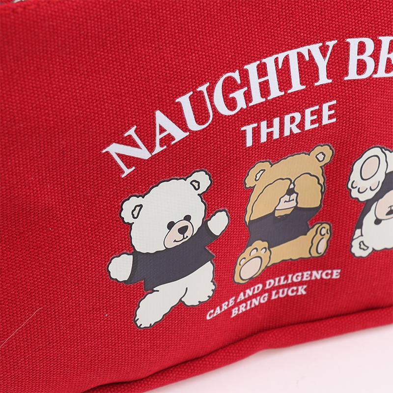 Cartoon Cute Printed Pattern Canvas Versatile Handbag Office Worker Lunch Bag Tote Bag Portable Outdoor Office Food Bags