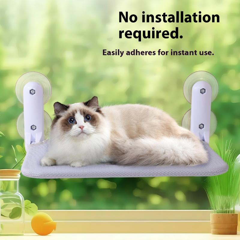 Nová kočičí houpací síť s přísavkami, skládací houpací síť, závěsné kočičí hnízdo, kočičí pelíšek, kočičí houpací síť na balkonové okno, kočičí bouda