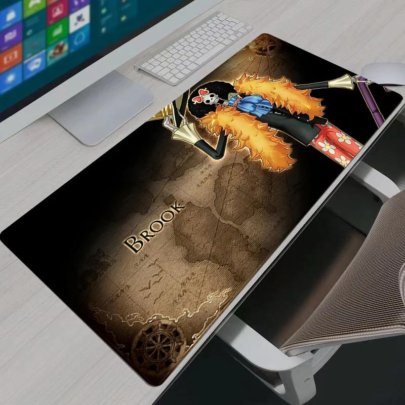 Gaming Mouse Pad Gamer Home Computer HD Mousepad XXL One Piece Brook Keyboard Pad Carpet NonSlip Office Mouse Mats for LOL