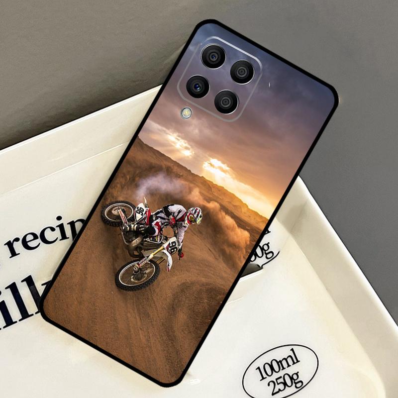 Moto Cross Motorcycle Sports Case For Samsung Galaxy M21 M31 M14 M34 M54 M33 M16 M36 M56 M53 M13 M12 M32 M52 M15 M55 M35