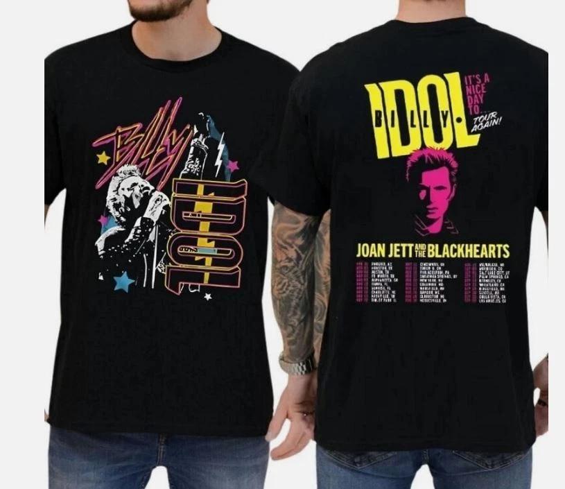 Billy Idol & Joan Jett 2025 Tour It’s a Nice Day To...Again Concert T-Shirt S