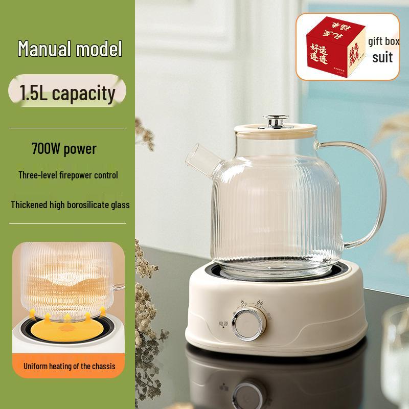 All-Glass Health Kettle - Multi-functional, Temperature-Controlled Tea Brewer for Home and Office