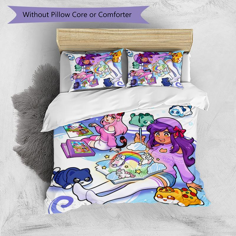 Set Biancheria da Letto 3 Pezzi Pixel Game Chiusura Copripiumino Include 1 Copripiumino & 2 Federe per Tutte le Stagioni Camera da Letto Casa Arredamento Stanza dello Studente