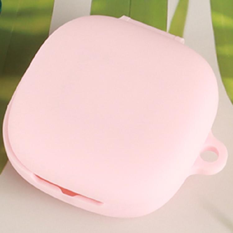 Protective Earbud Charging Case Cover for Air 2 with Flexible Silicone Construction, Toolless Installation, Lid Access, and Carabiner