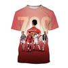 Ronaldo Estate Moda Nuova Maglietta Stella del Calcio Casuale Girocollo Uomo Stampa 3D Manica Corta Hip-hop Maglietta