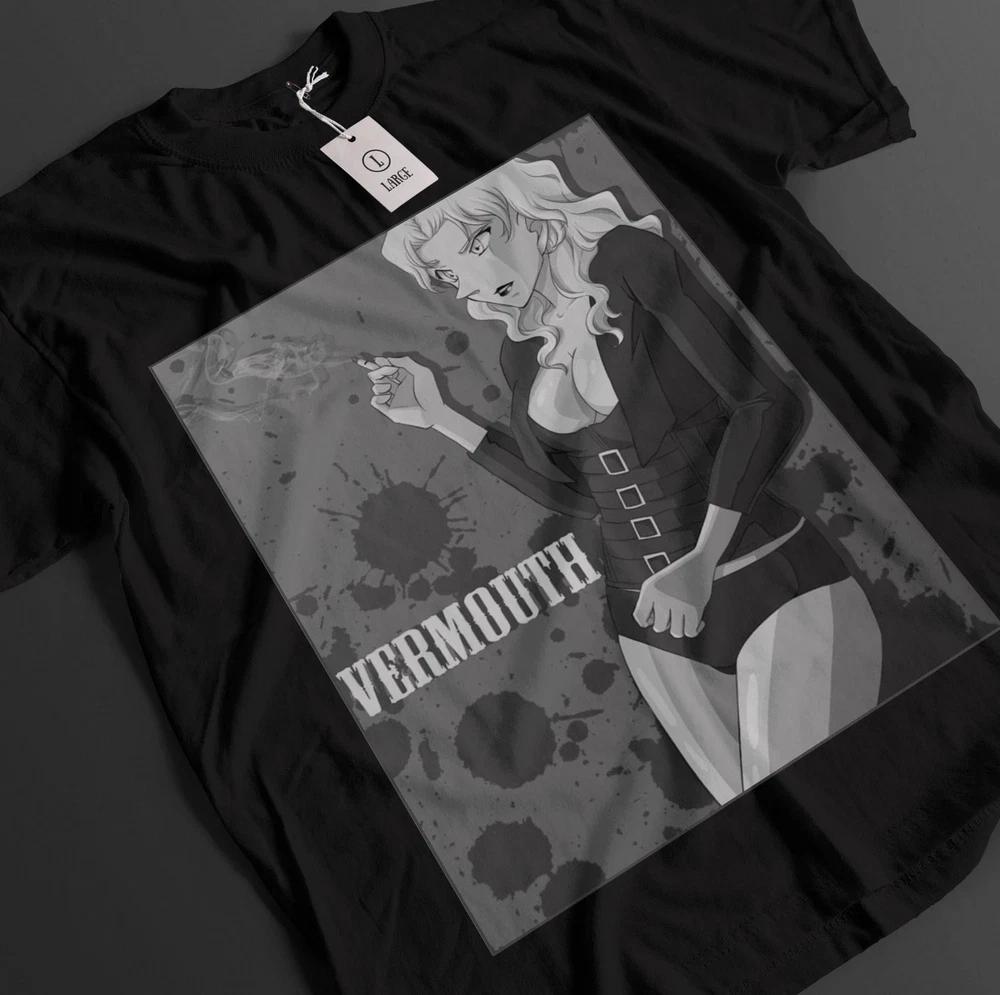 Detective Conan TShirt Edogawa Anime Shinichi Vermouth Gin 3 S