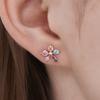 ELLE Jewelry 14K GF Rainbow Flower Point Earrings ELGPEE541