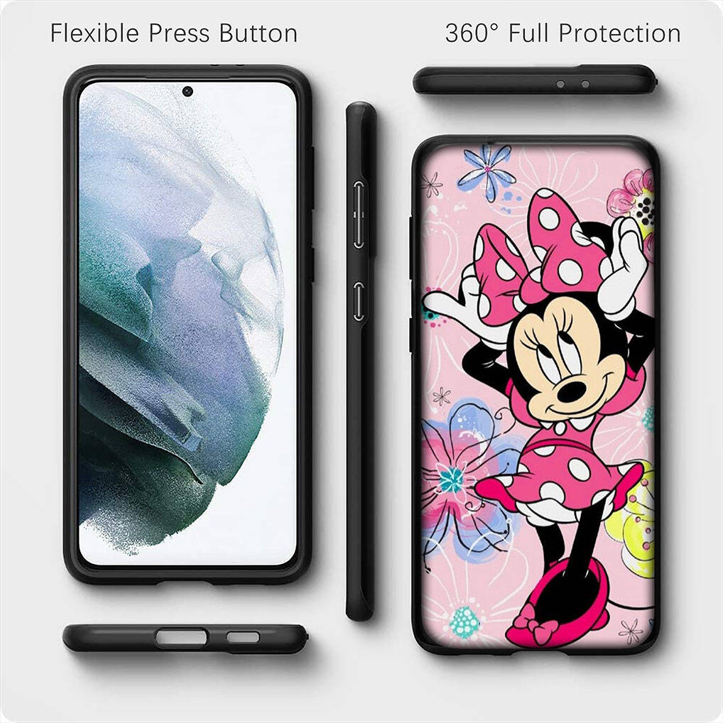 for iPhone 17 16 15 Xiaomi Poco F7 F8 X7 X6 F5 C85 C75 C71 M8 Redmi Note 14 13 12 11 Pro Max 14C 13C 15C A3 A4 Phone Case Anime Minnie Mouse Cover