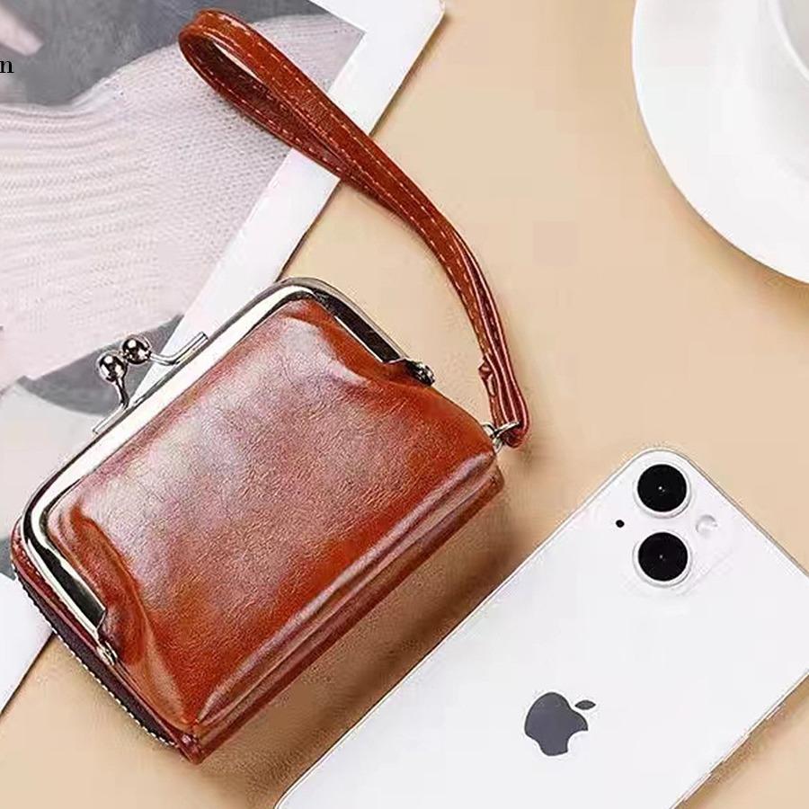 Kleine und leichte Wechseltasche, Mini-Damenportemonnaie für mehrere Karten, kurzes Geldfach.