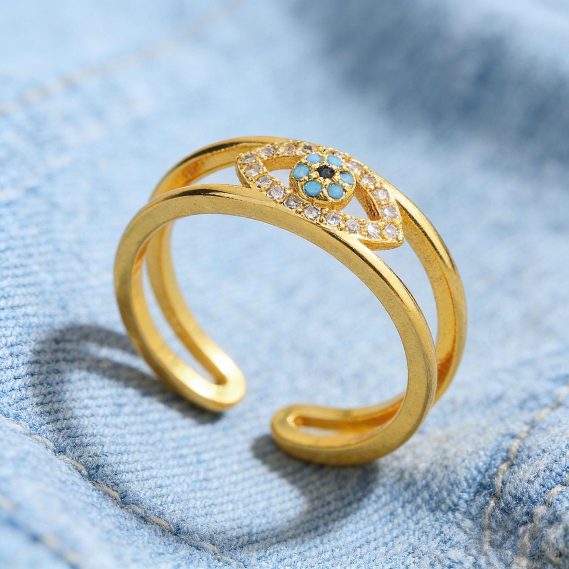 Ring Female Niche Personality Opening Adjustable Non-fading Jewelry Couple Jewelry opening adjustable