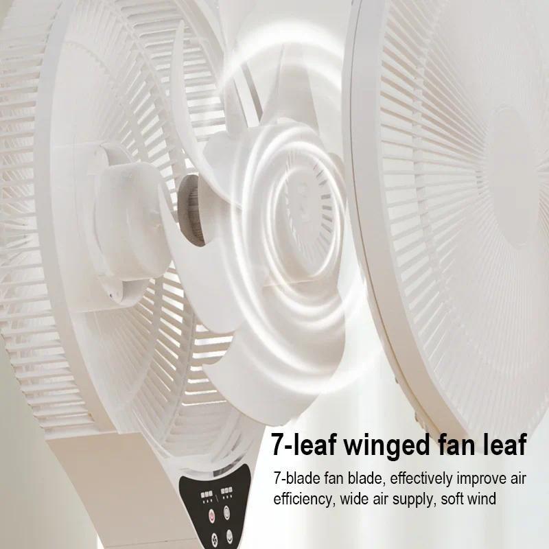 55W Stand Floor Fan Household Powerful Vertical Fan Shaking Timing Remote Control Electric Fans Home Appliance
