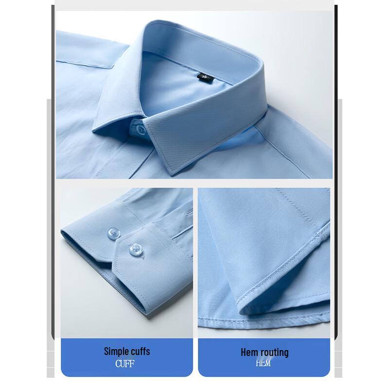 Hengyuanxiang Men's Business Casual Long-Sleeve Shirt