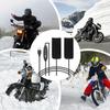 Heated Grips 3-Temp 5V Wrap USB Port Winter Handlebar Cover For Men Women Highway Daily Touring Biking Outdoor Commuting Night