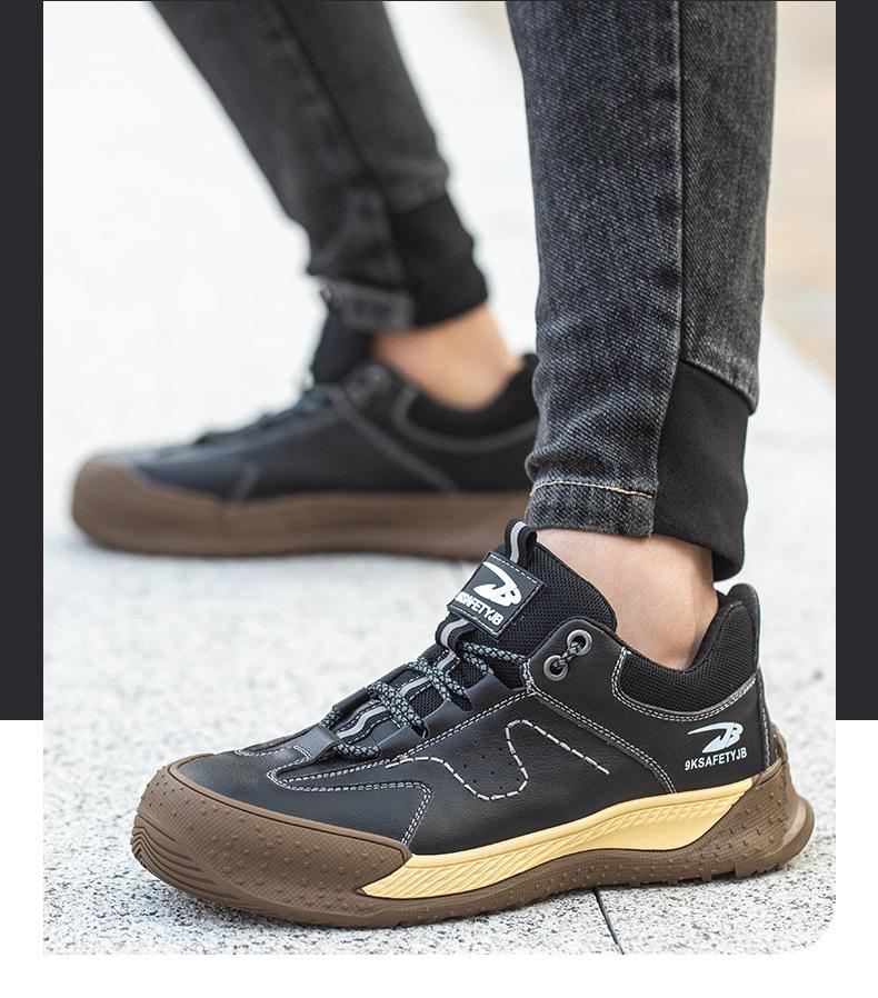 Insulated 6KV Men's Work Shoes with Plastic Toe Cap, Anti-Smash, Anti-Puncture, Anti-Slip, and Wear-Resistant Protection