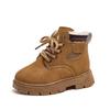 Comfortable Versatile Thickened Warm Kids Martin Boots Soft Sole Winter Ankle Boots For Boys And Girls