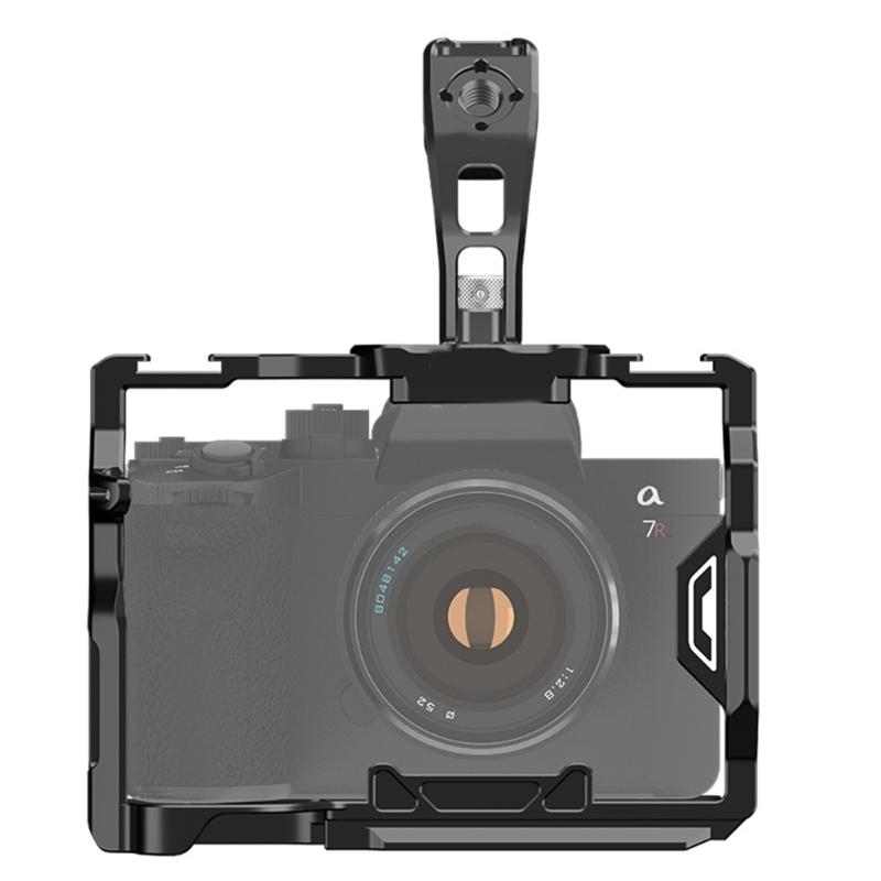 Aluminiowy Ergonomiczny Uchwyt Górny Kamery z Pokrętłem Szybkiego Zwalniania i Antypoślizgową Silikonową Konstrukcją Uchwytu Akcesoria