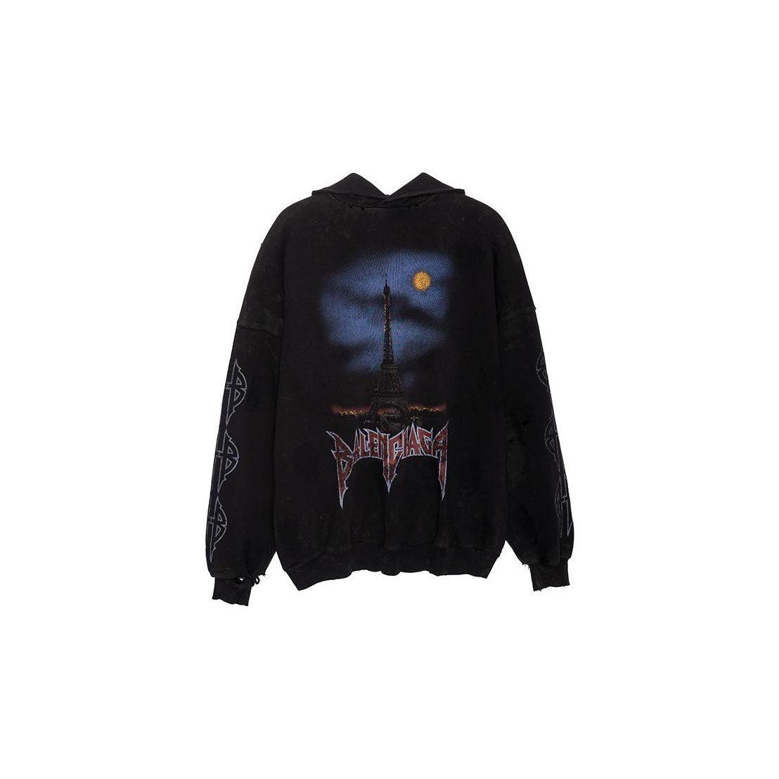 Balenciaga Paris Moon No Pocket Hoodie