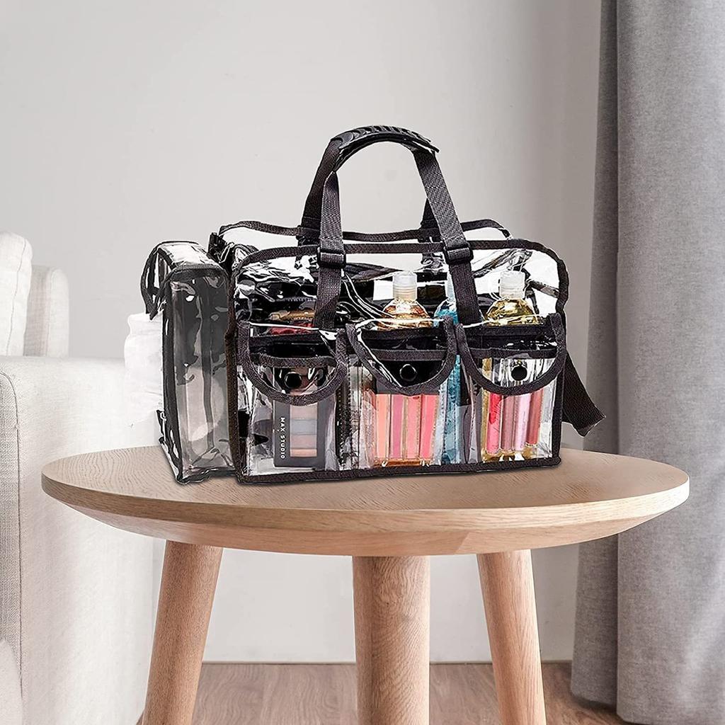 Borsa Cosmetica da Uomo Donna Trasparente Impermeabile Grande Capacità Organizer Rossetti Articoli da Toilette Borsa Trucco