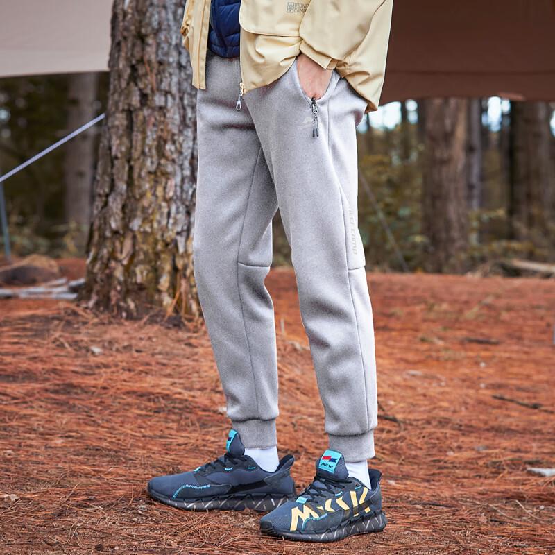 Tuoluzhe Men s Fleece-Lined Double-Sided Fabric Sweatpants 2XL хизер серый