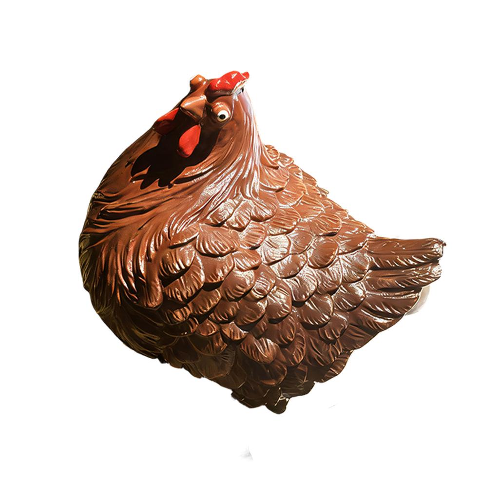 Chicken Ornaments Yard Art Decoration For Backyard Rooster Animals Stakes Animals Sculptures Garden Decoration