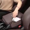 Car Armrest Box Pad Center Console Protective Cover With Storage Pocket For Citroen C4 C3 C5 C1 C2 Berlingo Celysee Cactus