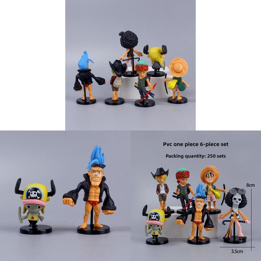 One Piece Cartoon Pvc Toy Set For Home Office Display And Collection