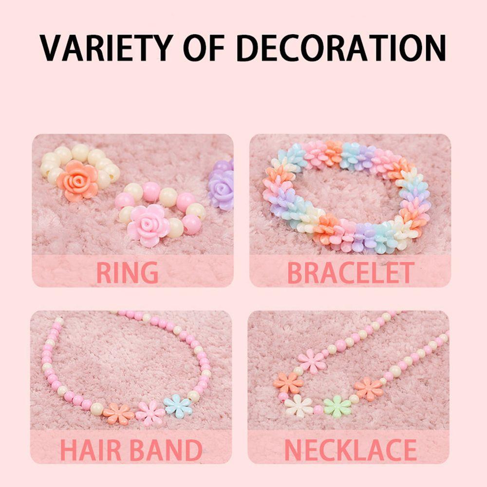 Weaving Charms Beads Children's Toy Crafts Making Loose Spacer Beads Bracelet DIY Handmade Beaded