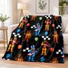Five Nights At Freddys Flannel Throw Blanket Soft Warm Cozy For Sofa Bed Indoor Home Bedroom Use