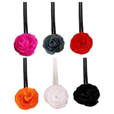 Schickes Stoffblumen-Halsband Personalisierter floraler Choker für den täglichen Gebrauch Partys