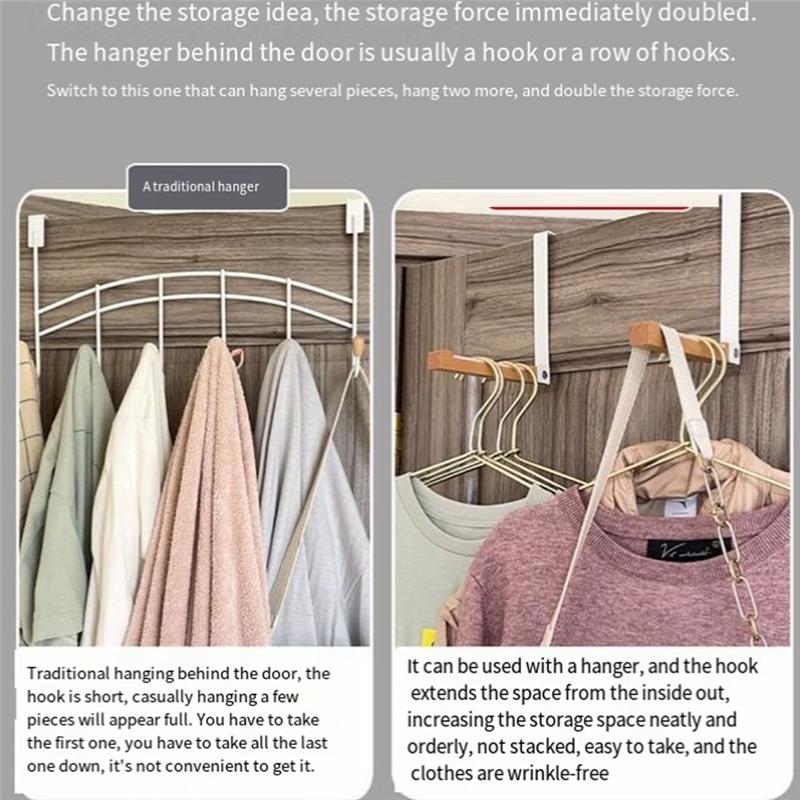 Good-2 Pack Over Door Drying Rack, Foldable Over Door Hanger For Living Room, Bedroom, Bathroom - Portable & Versatile