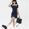2025 High-End Spicy Girl Summer Bodycon Dress: Sexy Polo Collar Mini Skirt for Women