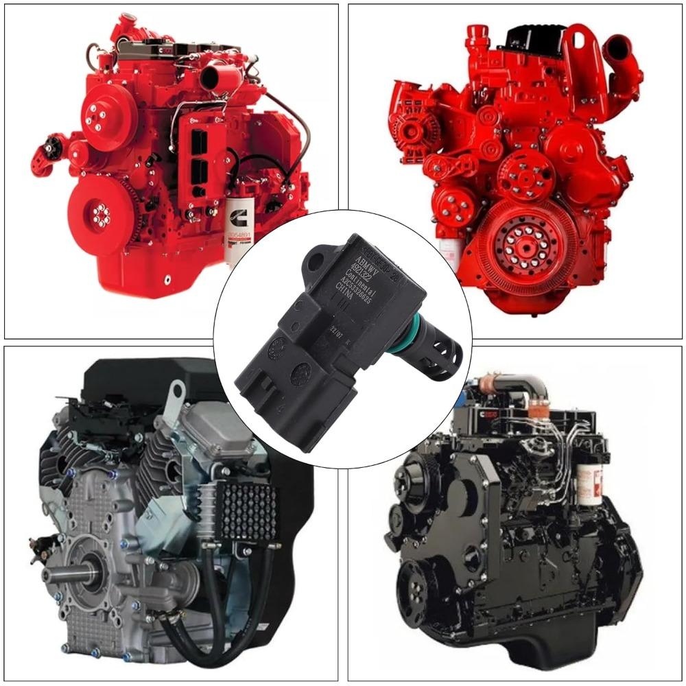 2897334 Intake Manifold Pressure Temperature Sensor, 2897334 Map Air Boost Sensor Replacement for Cummins M11 ISC ISL ISM ISX ISB