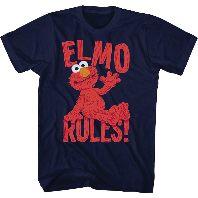 Fit 1969 Sesame Street Classic American Animated Cartoon Retro Unisexs and Unisexs LooseFitting Trendy Pure Cotton Tees