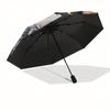 "Yin Yang Koi Fish Circular  Decor"Umbrella, Portable 3-Fold Compact Umbrella for Men & Women ES42