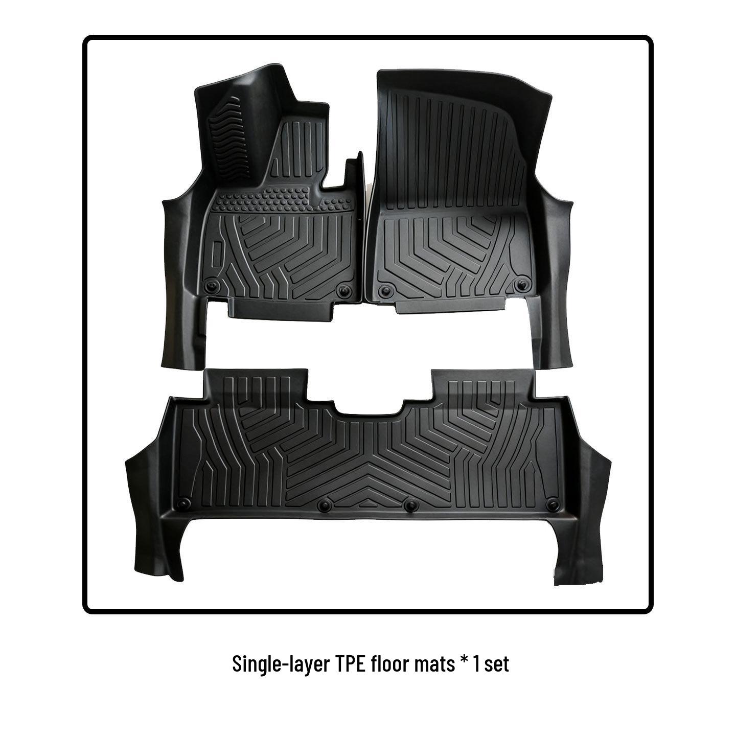 S9T Eco-Friendly TPE Car Floor Mats & Door Sill Protectors - Odorless, Dual-Layer Interior Upgrade