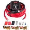Dual Battery Isolator Kit, 12V 300 Amp 33.6 Mm² (2 AWG), Manual and Automatic VSR Voltage Sensitive Relay with Voltmeter, LCD Screen