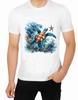 Ocean Sea Life Large Turtle Art T-Shirt Great Barrier Reef Coral Scape Art