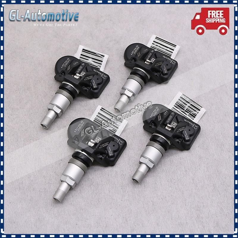 4 Piezas 6877936 TPMS 433MHZ Sensor de Presión de Neumáticos para BMW G30 G31 G38 F90 G32 G11 G12 G15 G01 G02 G05 G07