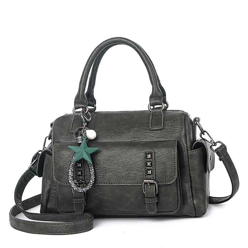 Fashi Elegant Designer Handbags Women Bags Messenger PU Leather Crossbody Bags Hairball Girls Shoulder Bag Top-hand Tote Bag