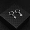 Cone Lighting Pendant Earring Lock Charm Stainless Steel Earrings For Women Men Accessories Ear Piercing Hoop Pendientes Jewelry